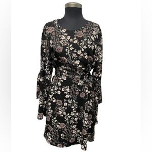 Maurice’s Multi-Color Black Floral Dress Size XXL